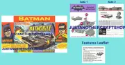 Corgi Toys 267 Batmobile Batman Instruction Leaflet & Poster Advert Shop Sign