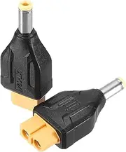uxcell 2 Pack XT60 Adapter, XT60 Female to DC5525 Male 5.5 x 2.5mm Wireless Adapter, XT60 Connectors Wireless for Laptop Power Supply