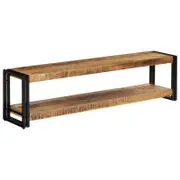 vidaXL Solid Mango Wood TV Cabinet 150x30x40cm Media Center Home Console Table