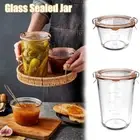 Transprent Food Container Tea Grains Snacks Storage Jam Bottle