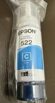 Genuine Epson 522 Ink Bottles Cyan for ET-2720 ET-2800 ET-2803 ET-4700 ET-4800