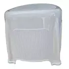 Shower Stool With Leakage Hole Non Slip Grip Portable Stepstool Bath Chair White