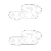 Apollo - CHAINSTAY white decals - old school bmx