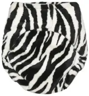 Zebra Minkytimes OSFM Modern Cloth Nappy - washable & reusable - Made in Oz