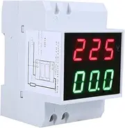 Daseeme Digital Din-Rail LED Voltage Ammeter Current Meter Voltmeter AC80-300V 0.2-99.9A Dual Display