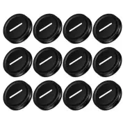 50Pcs 70mm/2.76" Coin Slot Bank Lid Inserts for Mason Jar Canning Cap, Black