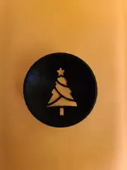Golf Ball Stencil Christmas Tree