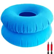 2 Pack Donut Pillow for Hemorrhoids, Inflatable Ring Donut Seat Cushion Pillo...