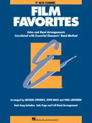 Film Favorites Alto Clarinet Essential Elements Band Method Sheet Music Book