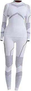 [UxicRuya] Women's Underwear Set, Warm Base Layer, Winter Ski Wear, Long Sleeve Set for Women for Cycling, Skiing, Outdoor Activities