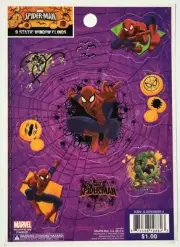 Spiderman Halloween Sheet Of 9 Static Window Clings Spider Man Doctor Octopus