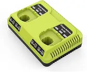 Dual Charger Compatible with for Ryobi 12V-18V ONE+ Batteries, Lithium, P102 P108 P189 P108 P105 P103 P107 PBP004 PBP005 PBP003 PBP002