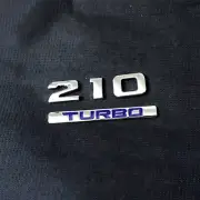 1 Set 210 TURBO Chrome Blue Metal Decal Emblem Sticker Badge Type Limited Car 3D (for: Peugeot)