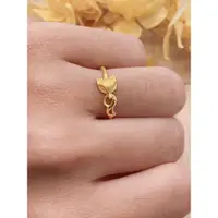 在飛比找蝦皮購物優惠-美美銀樓  9999黃金   立體狐狸造型戒指
