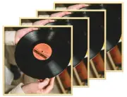 12.5x12.5 Record Frames with Acrylic Cover Made of Aluminum Display 12 Inch L...