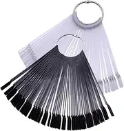 SOESFOUFU Nail Display Tips Plates 50 Pieces Set for Nail Art Practice at Home or Salon