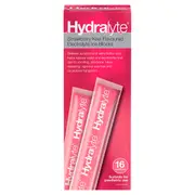 Hydralyte Electrolyte Ice Blocks Strawberry Kiwi 16 Pack
