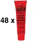 BEST PRICE BULK LOT 48x Lucas Papaw Ointment Pawpaw Cream Paw Paw Handy Tube 25g