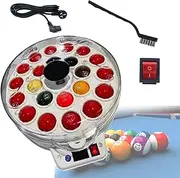 Pool Ball Polisher, Automatic Billiard Ball Cleaning Machine for 16/22 Balls, Pool Ball Polishing Washing Machine for Billiard Rooms, Billiard Clubs for Billiard Sets Snooker Sets(22balls)