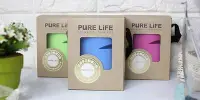 在飛比找Yahoo!奇摩拍賣優惠-PURE LIFE寶淨多功能漱口杯(藍色)/漱口水杯/杯蓋可