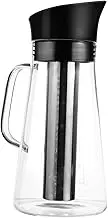 1Pc Heat Resistant Glass Coffee Pot Multi Functional Kettle for Cold Brew Coffee Tea Easy to Clean Design Transparent Coffee Kettle with Filter