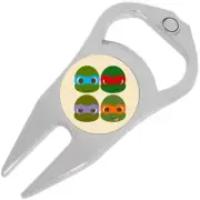 Ninja Turtles Golf Ball Marker Divot Repair Tool Bottle Opener