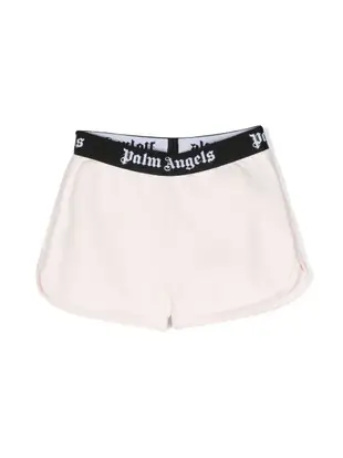 logo-waistband cotton shorts