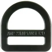 Fusion Climb Kendo Carbon Steel Drop Forged Single Slotted D-Ring Black MBS 23KN