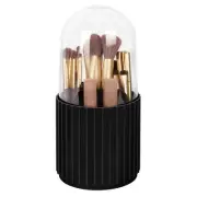 Makeup Brush Holder Organizer with Lid, 360 Degree Rotatable Makeup Brush Org...