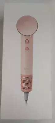 Laifen Hair Dryer SE, Blow Dryer with Diffuser & Nozzle for Curly Hair, Pink