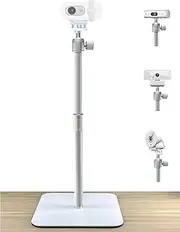AceTaken White Webcam Magnetic Stand Holder for Logitech Brio 100, Brio 300,Brio 500,C270,C310 webcams