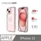 ABSOLUTE LINKASEAIR iPhone15 6.1吋 超越軍規防摔高硬度大猩猩玻璃保護殼 裸機感透明