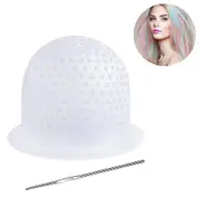 Silicone Highlight Cap Crochet, Reusable Silicone Hair Dye Cap Professional Salon Dye Silicone Cap Blowing Hair Styling Tools For Women And Girls