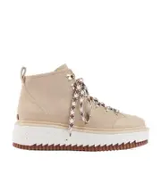 Lilli lace-up leather ankle boots 35 Nude
