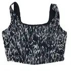 House of Harlow 1960 Mesh Crop Top Size S Sleeveless Black White