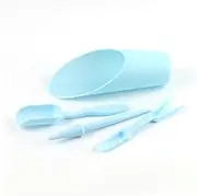 4Pcs/Set Succulent Tools Mini Garden Hand Tools Set Miniature Planting Gardening Tools Indoor Garden Plant Care Tools(Blue) Manual Weeder