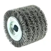 | PTX Bristle Wheel | Elastic Nylon Brush Metal Grinder Tool Attachment| 4" D...