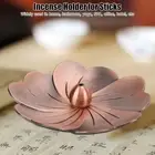 Incense Holder Flower Shape Separate Red Copper Color Incense Stick Holder