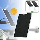 2X 4W Solar Panels for Eufy Eufycam Cam E/2C/E/2 Pro Wall Mount USB Power Cable