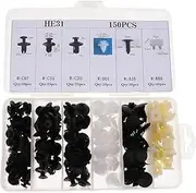 150 Pieces 6 Type Car Fastener Bumper Push Rivet Mouldings
