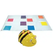 Bee-Bot Robot with Transparent Pocket Mat 4x6, STEM Coding Toy Robotics for Kids