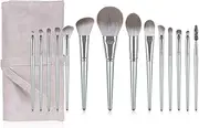 Taoluwin 14Pcs Makeup Brushes Set, Cosmetic Brush Kit, Thick Aluminum Ferrules & PU Case for Foundation, Contour, Eyeshadow