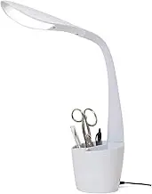 PURElite LED Hobby Table Light – Table Lamp & Desk Lamp, Flexible Neck, 4 Brightness Setting, Natural LED Daylight Bulbs for Reading, Needlework, Sewing, Crafting, Mains Operated