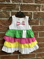 Nordstrom PUMPKIN PATCH girls dress layered NWT 6-12 Month spring/summer
