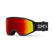 Smith Loam S MTB / Bike Goggles, Black Frame, Red Mirror + Clear Lens