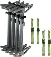 Secure and Portable Aluminum Tree Climbing Sticks with Strong Straps - 4 Count