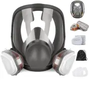 Full Face Respirator,Reusable Respirator Mask with Filters,Gas Mask,Organic V...