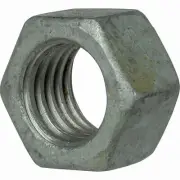 9/16"-12 Finished Hex Nuts Steel Grade 2 Hot Dipped Galvanized Finish Qty 50