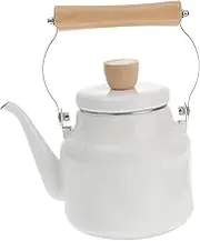 HOLIDYOYO Elegant Enamel Water Kettle Heating Teakettle for Coffee Tea Sturdy Food Grade Suitable for Induction Electric Gas Stoves Stylish Kitchen Essential