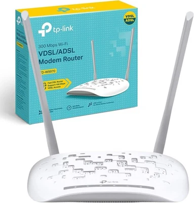 TP-Link TD-W9970 VDSL/ADSL Modem Router 300Mbps WiFi, USB 4G, 4x LAN Ports